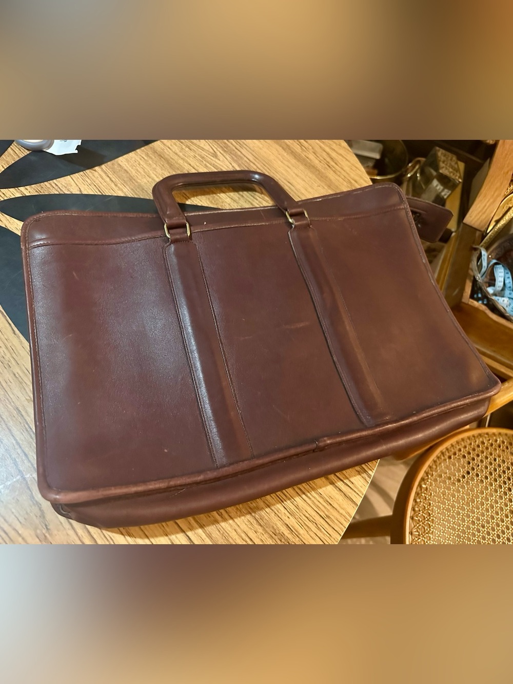 Gorgeous vintage Coach leather briefcase